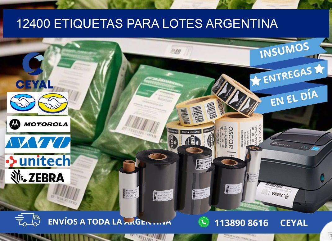 12400 ETIQUETAS PARA LOTES ARGENTINA