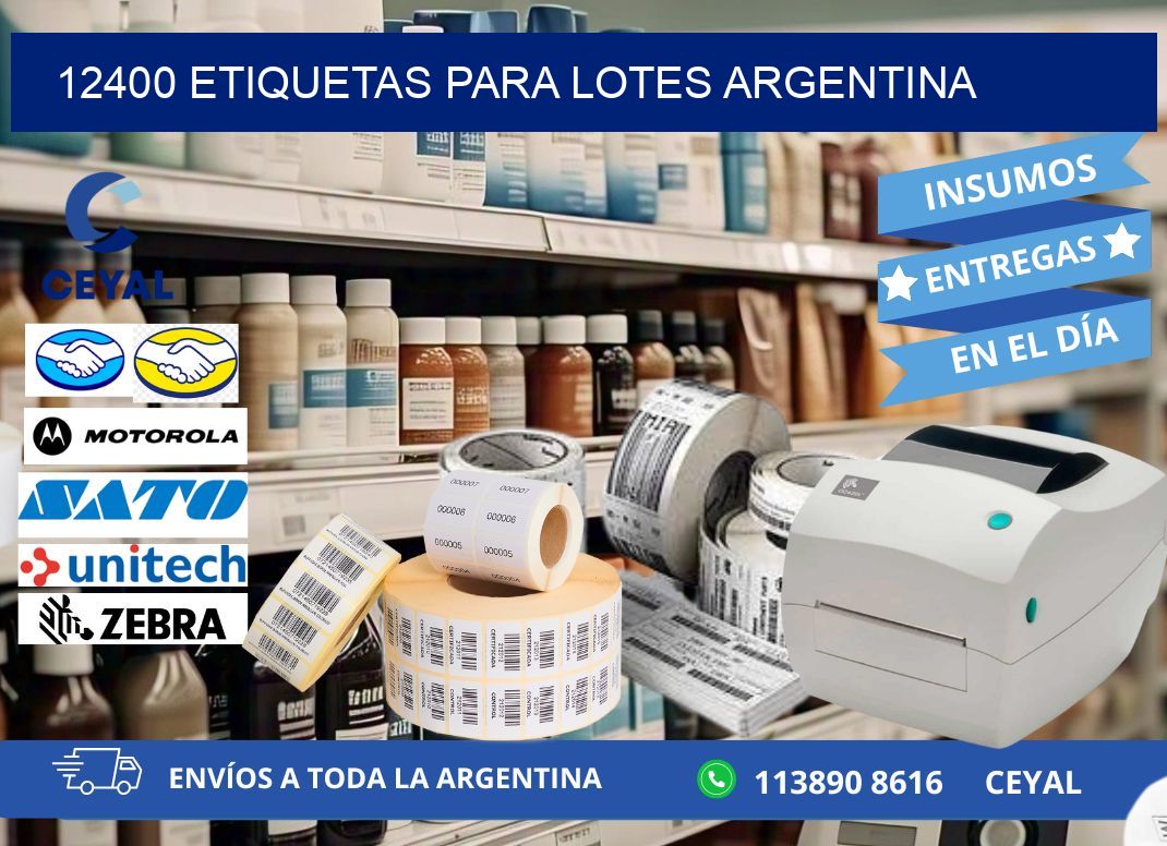 12400 ETIQUETAS PARA LOTES ARGENTINA
