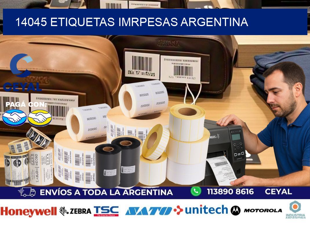 14045 etiquetas imrpesas argentina