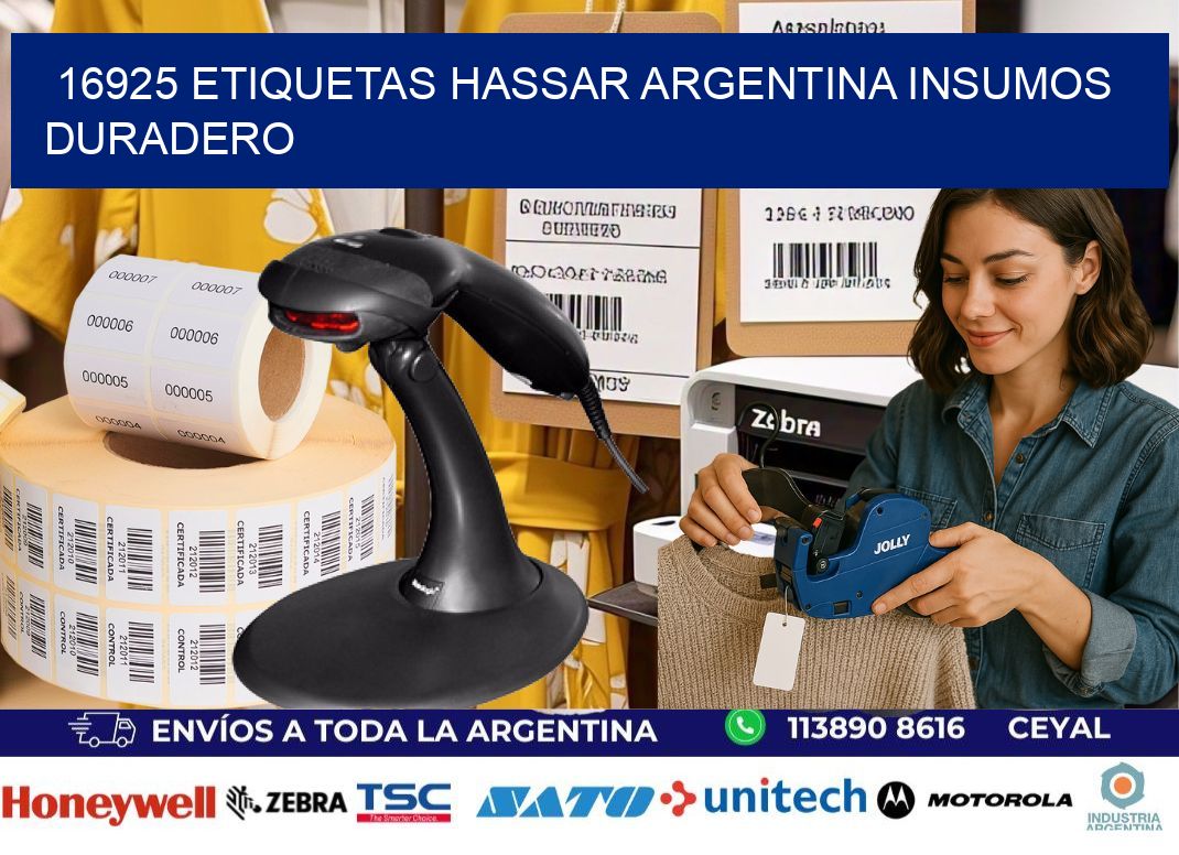 16925 etiquetas hassar argentina INSUMOS DURADERO