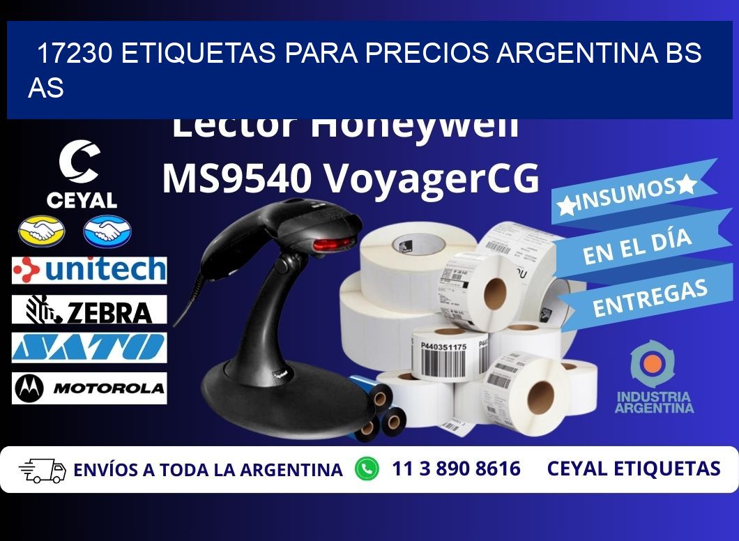 17230 ETIQUETAS PARA PRECIOS ARGENTINA BS AS