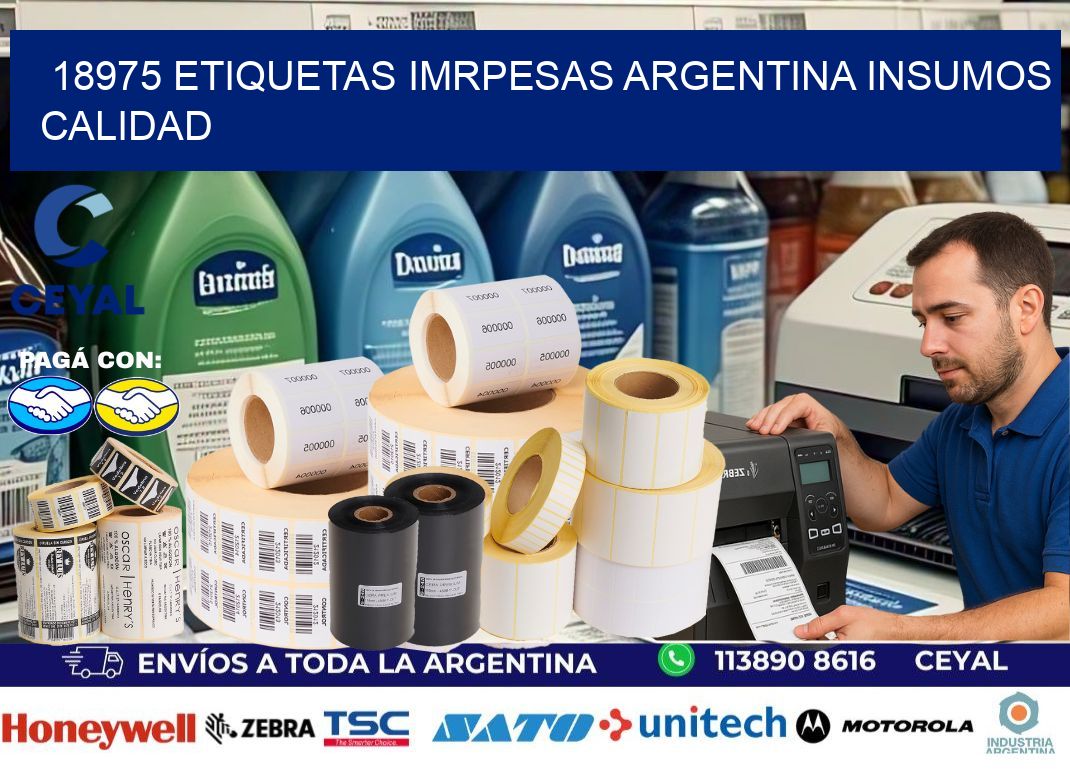 18975 etiquetas imrpesas argentina INSUMOS CALIDAD