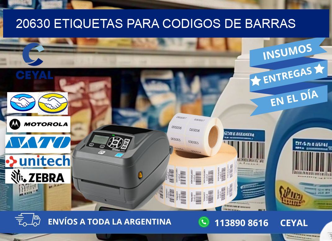 20630 ETIQUETAS PARA CODIGOS DE BARRAS
