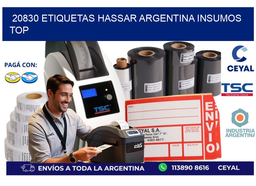 20830 etiquetas hassar argentina INSUMOS TOP