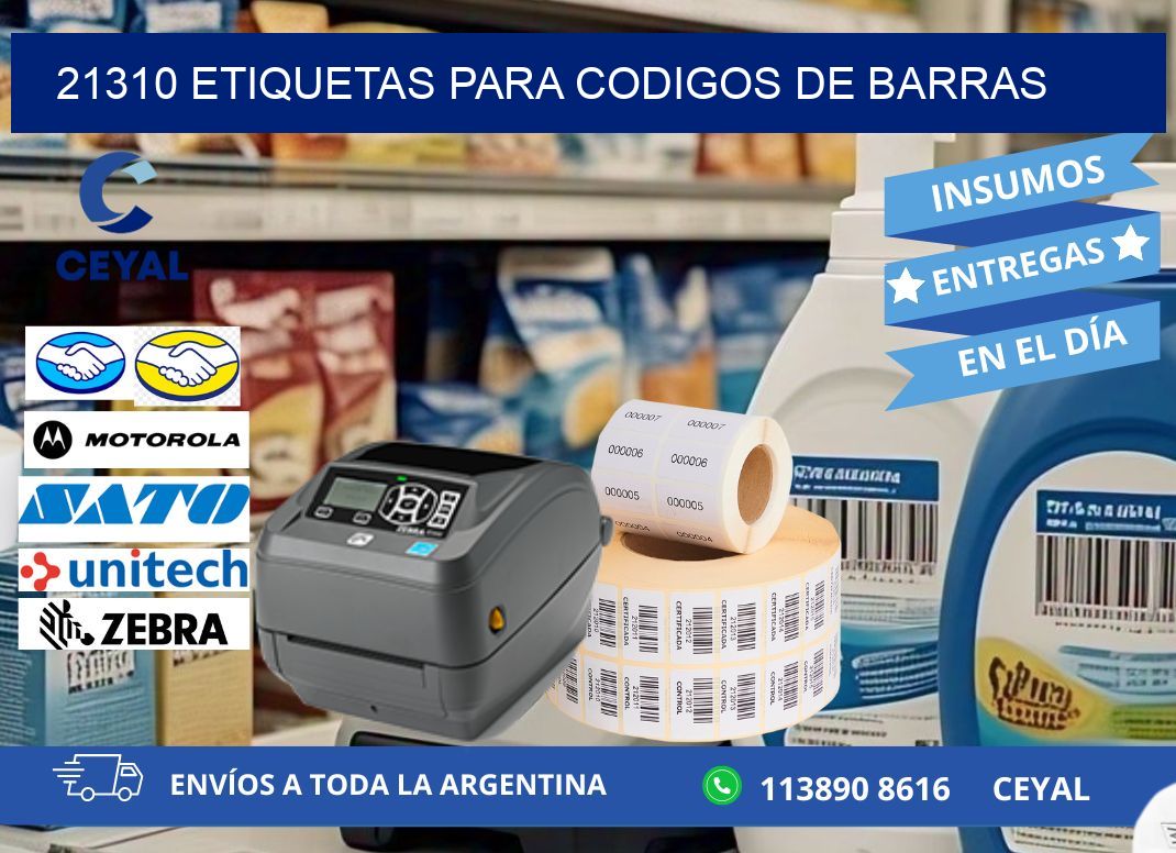 21310 ETIQUETAS PARA CODIGOS DE BARRAS