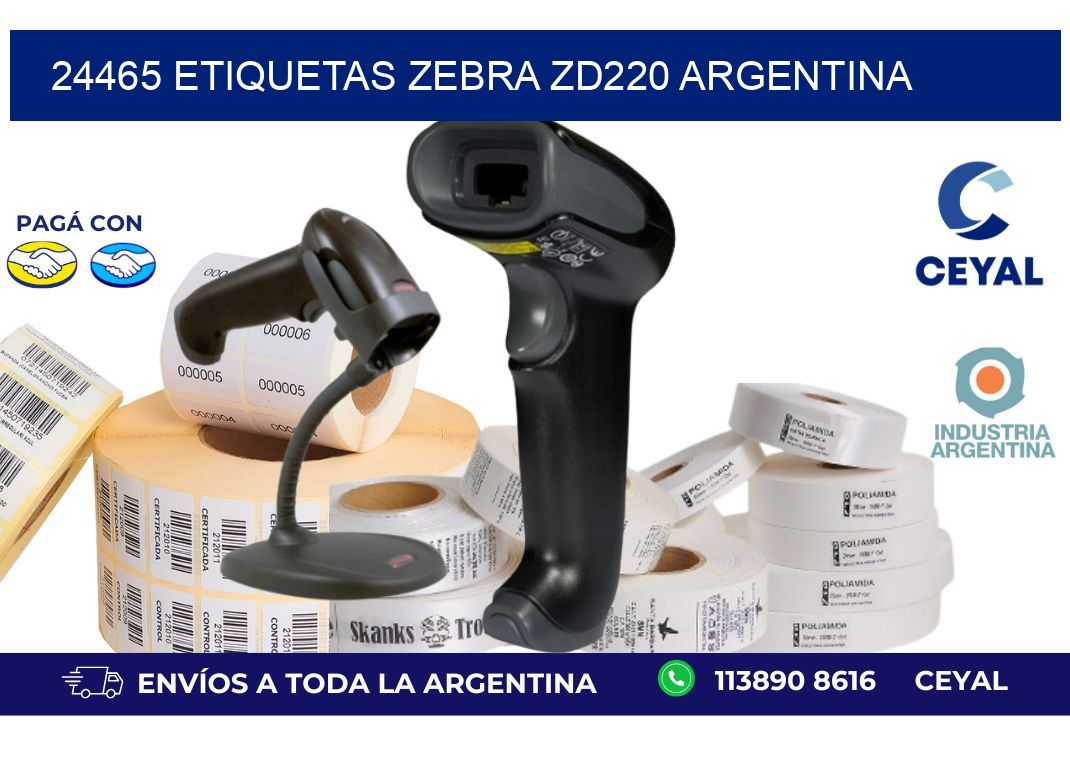 24465 etiquetas zebra zd220 argentina