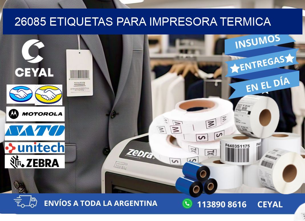 26085 ETIQUETAS PARA IMPRESORA TERMICA