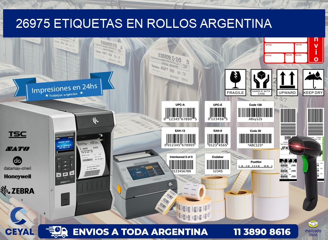 26975 ETIQUETAS EN ROLLOS ARGENTINA