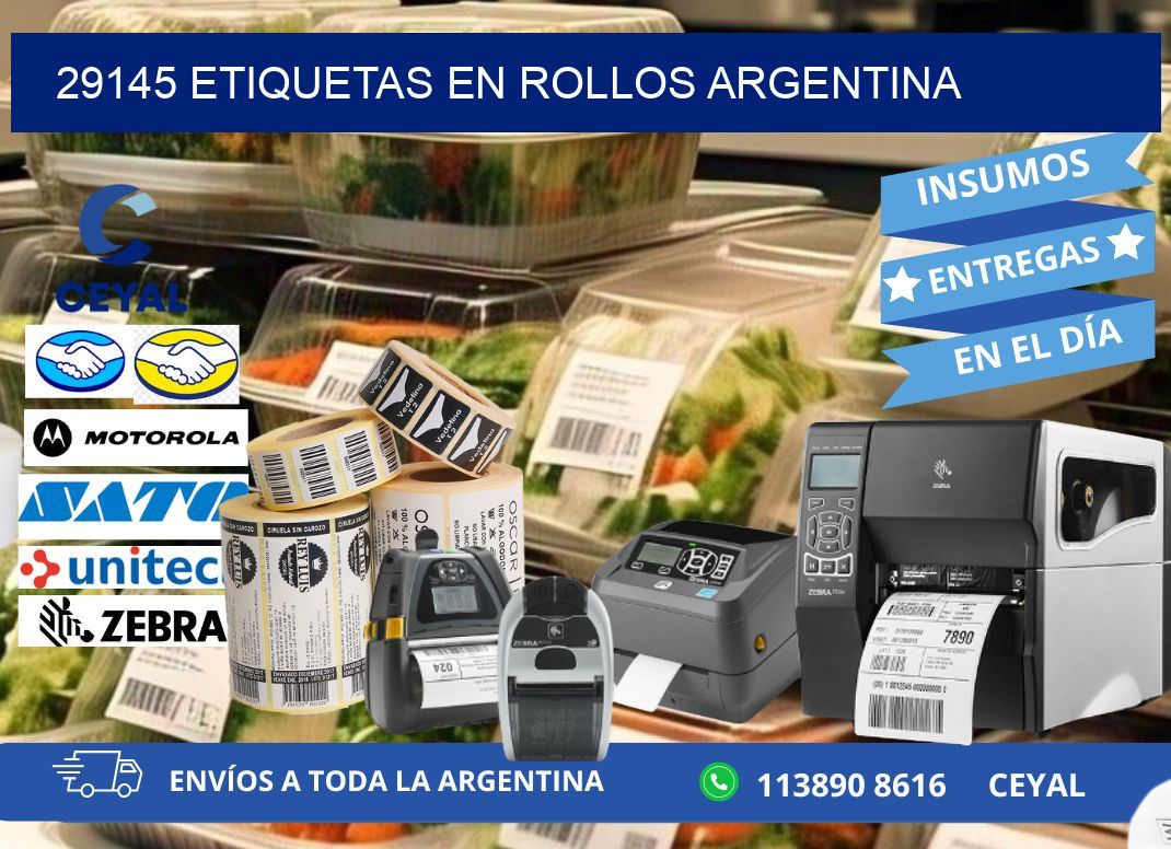 29145 ETIQUETAS EN ROLLOS ARGENTINA