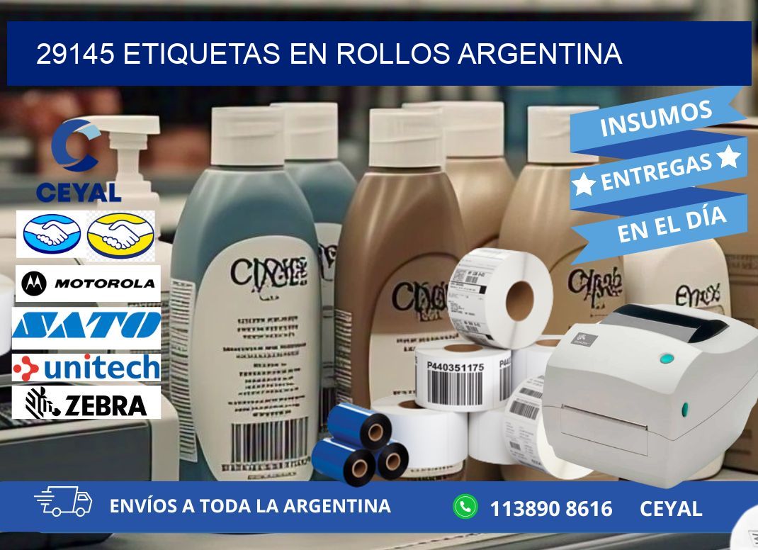 29145 ETIQUETAS EN ROLLOS ARGENTINA