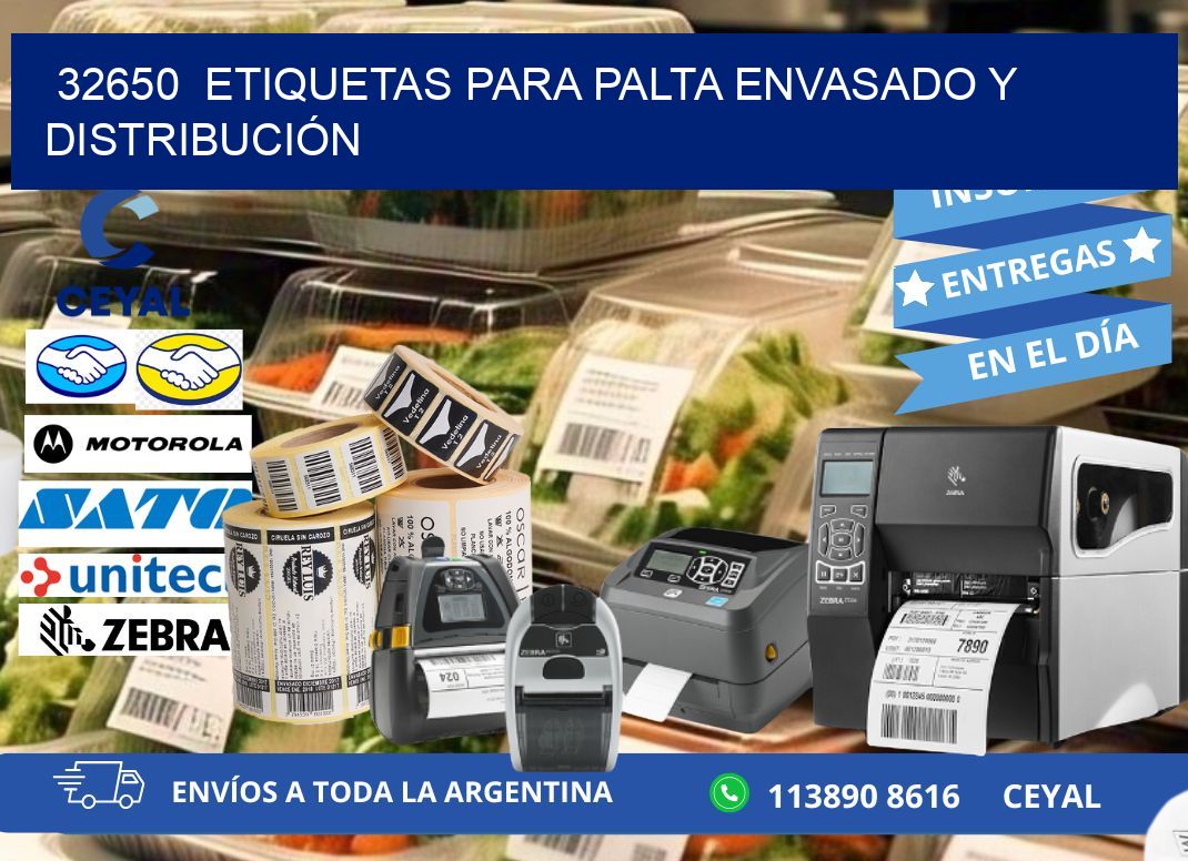 32650  ETIQUETAS PARA PALTA ENVASADO Y DISTRIBUCIÓN