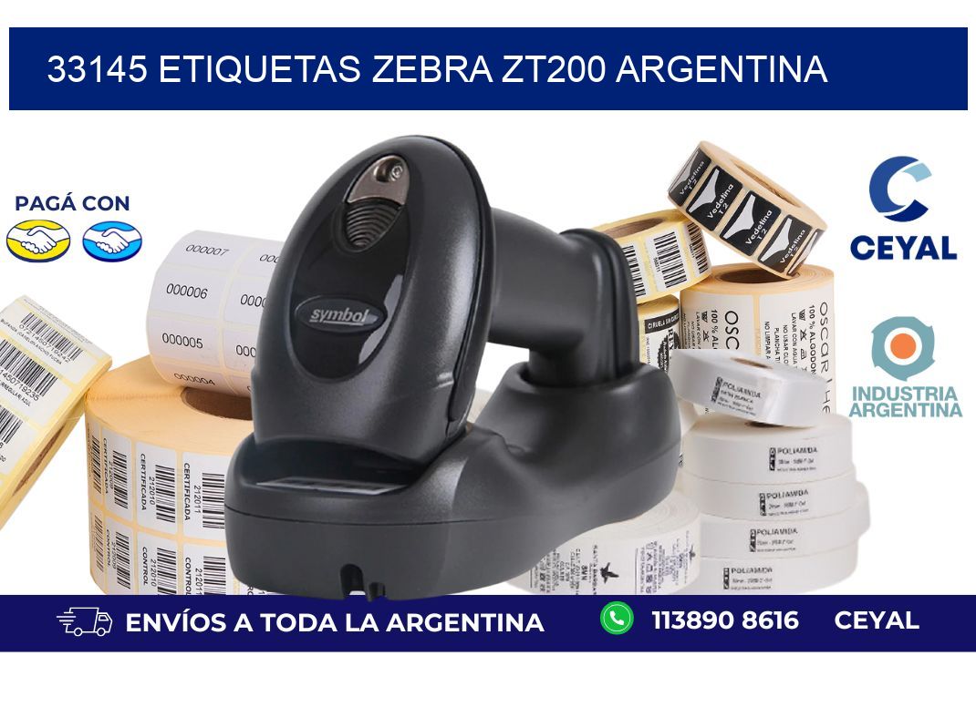 33145 etiquetas zebra zt200 argentina