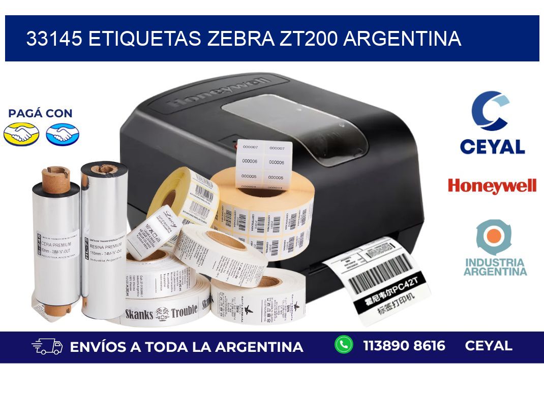 33145 etiquetas zebra zt200 argentina