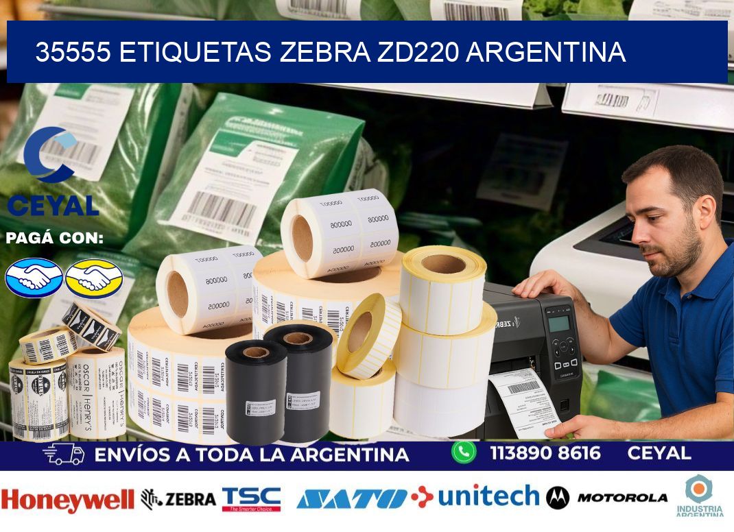 35555 etiquetas zebra zd220 argentina
