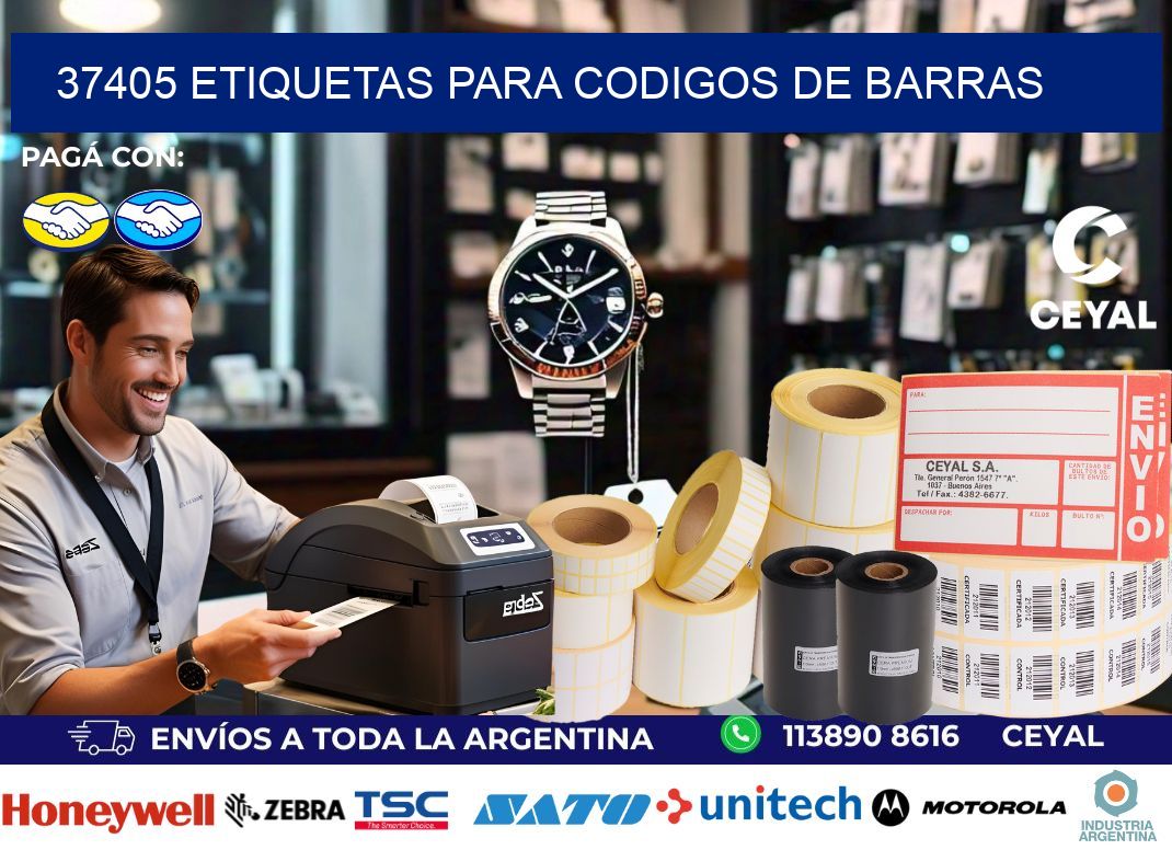 37405 ETIQUETAS PARA CODIGOS DE BARRAS