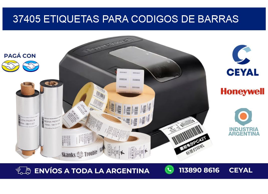 37405 ETIQUETAS PARA CODIGOS DE BARRAS