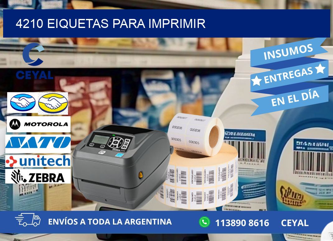 4210 EIQUETAS PARA IMPRIMIR