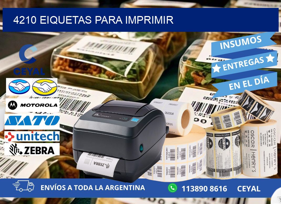4210 EIQUETAS PARA IMPRIMIR