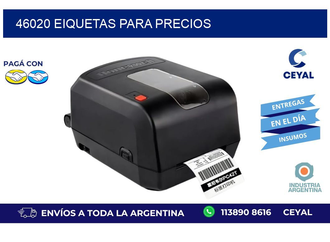 46020 EIQUETAS PARA PRECIOS