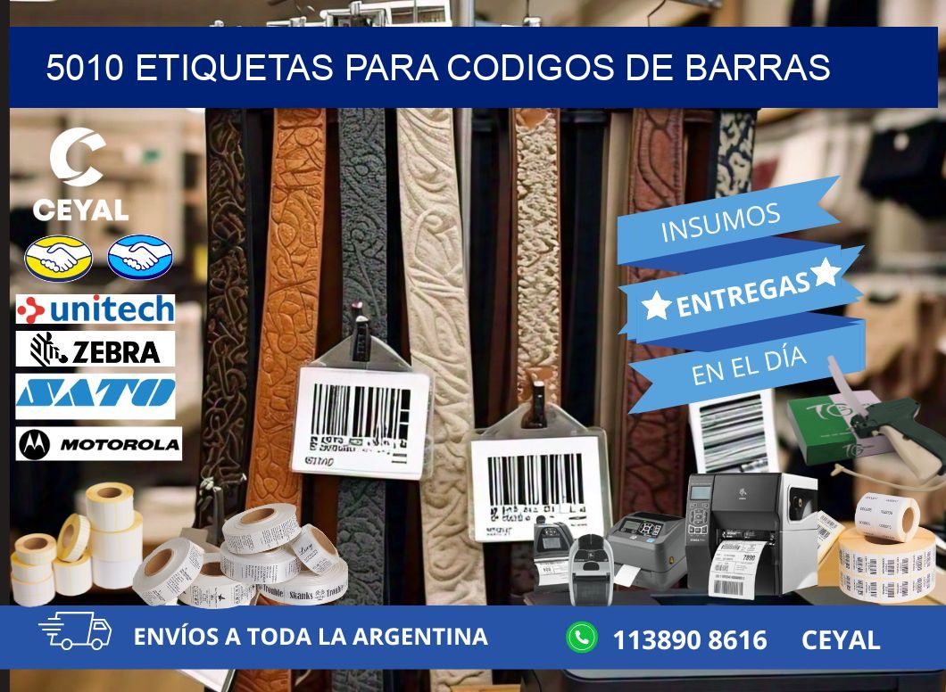 5010 ETIQUETAS PARA CODIGOS DE BARRAS