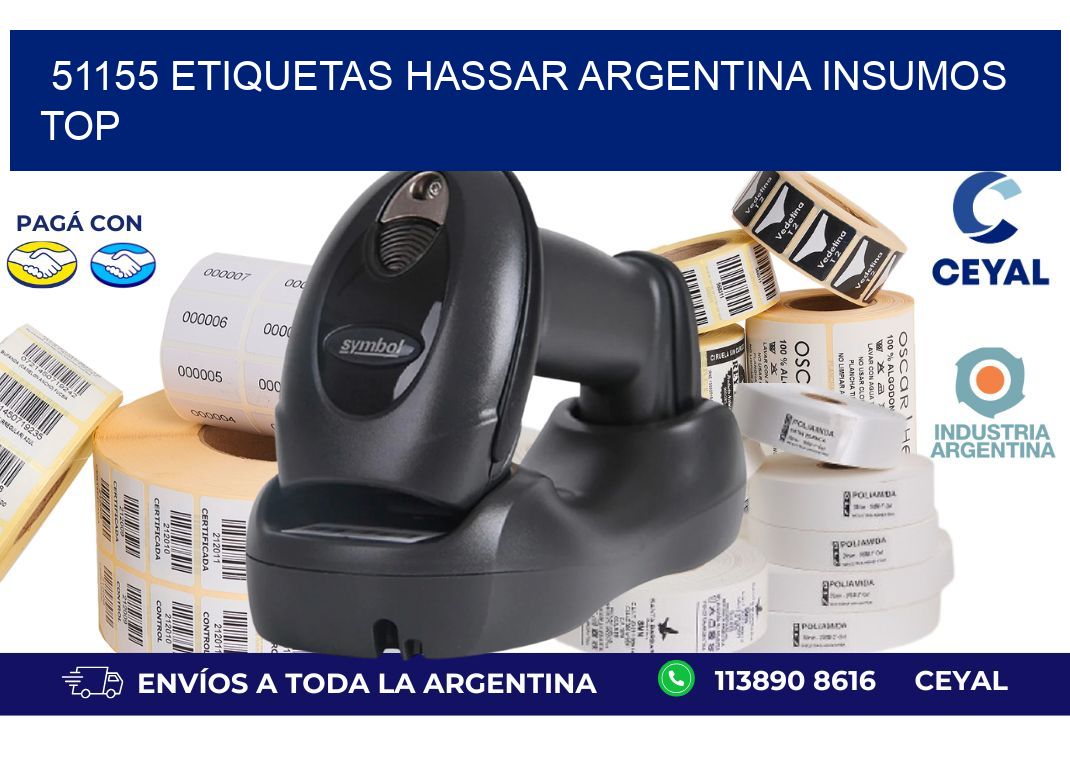 51155 etiquetas hassar argentina INSUMOS TOP
