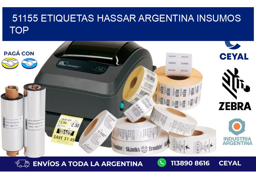 51155 etiquetas hassar argentina INSUMOS TOP