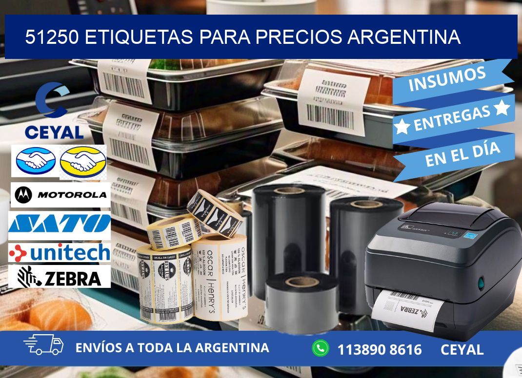 51250 ETIQUETAS PARA PRECIOS ARGENTINA