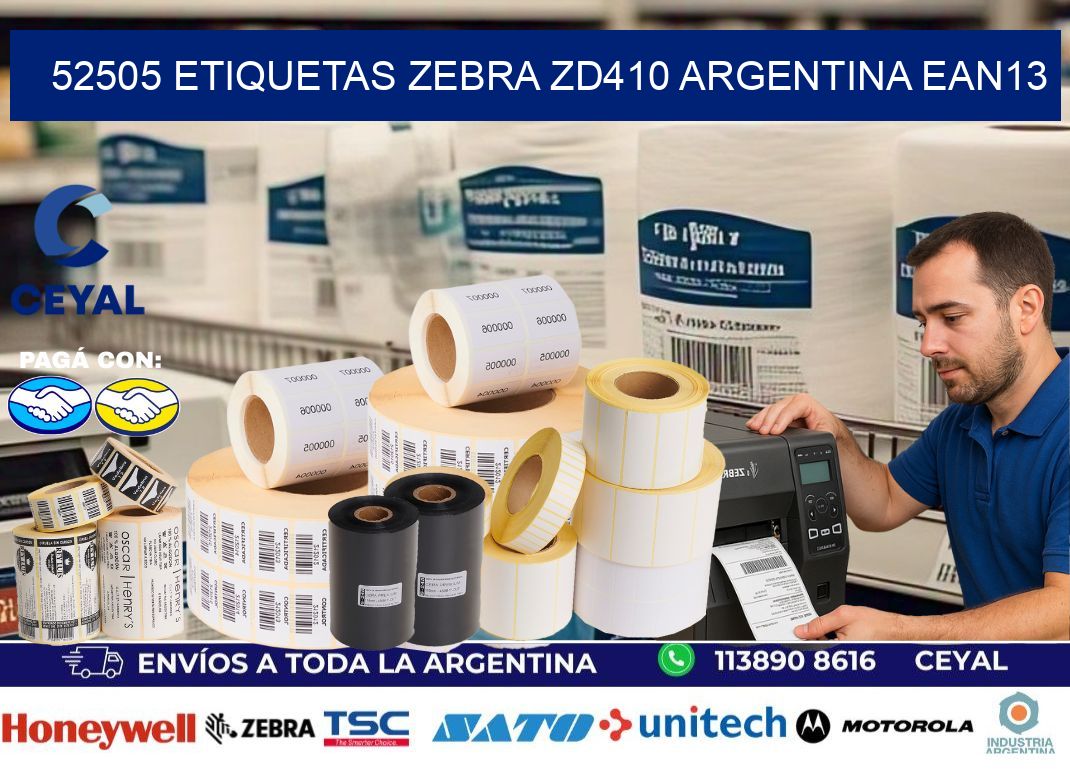 52505 etiquetas zebra zd410 argentina EAN13