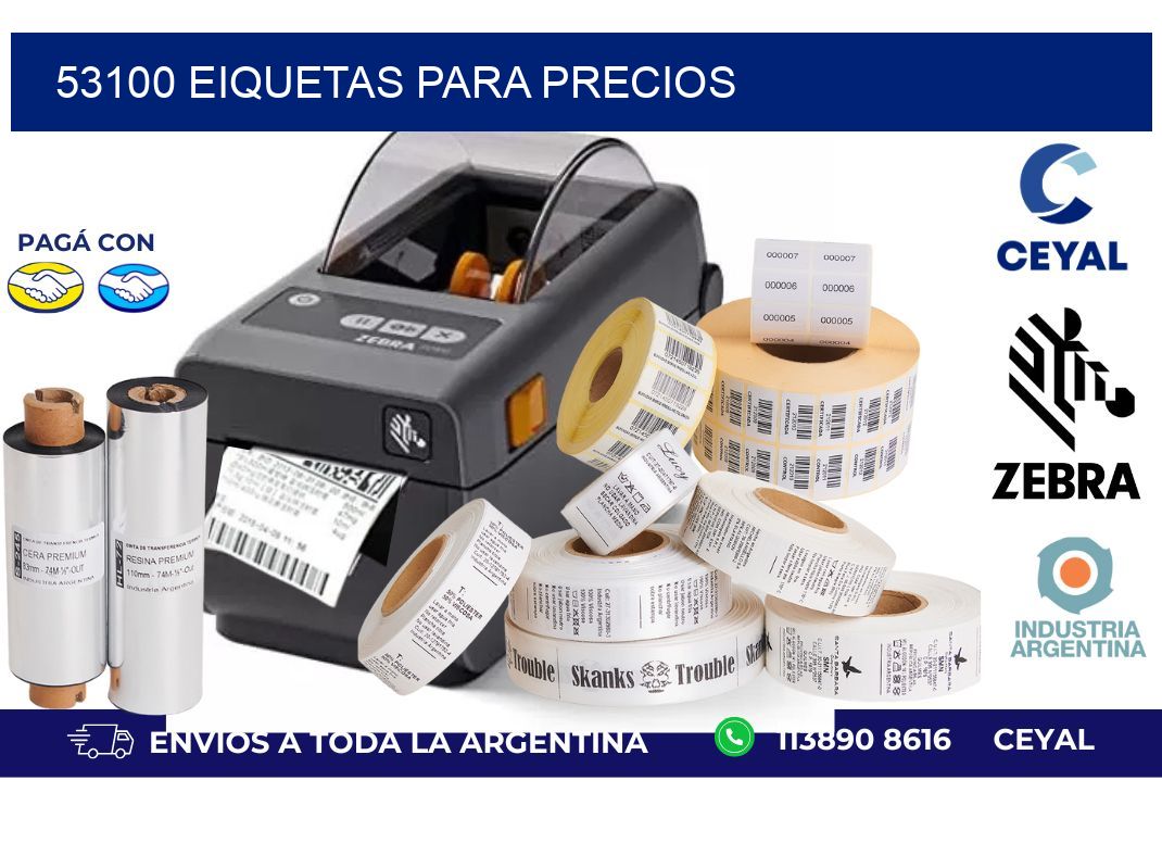 53100 EIQUETAS PARA PRECIOS