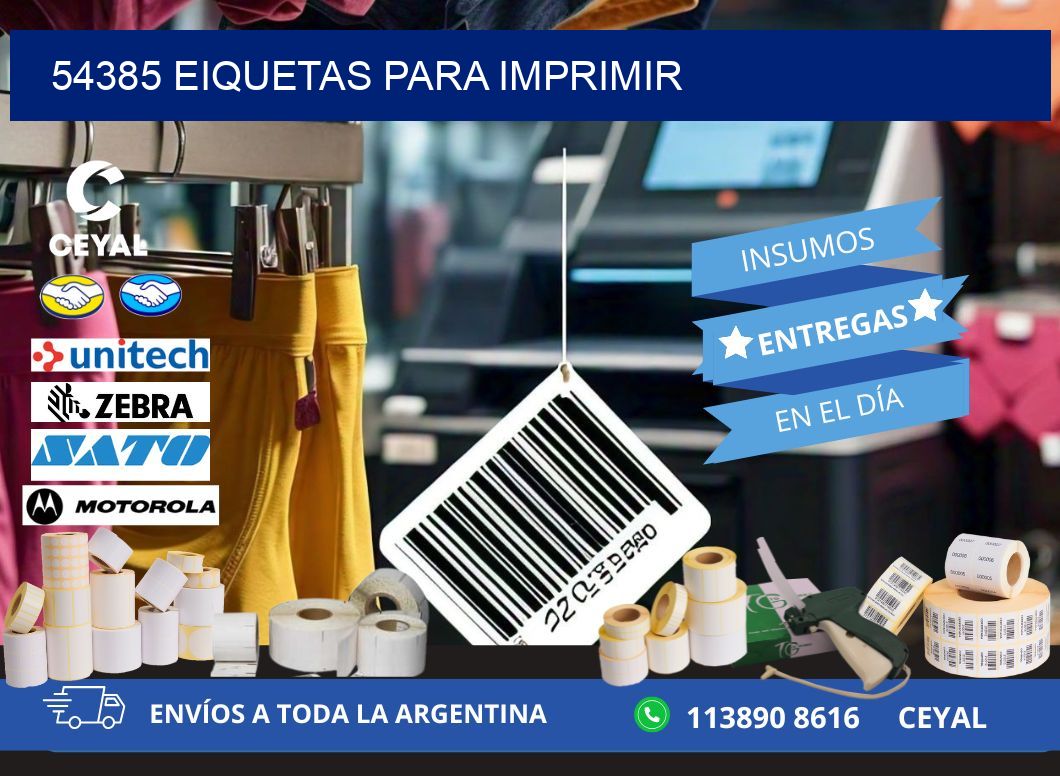 54385 EIQUETAS PARA IMPRIMIR