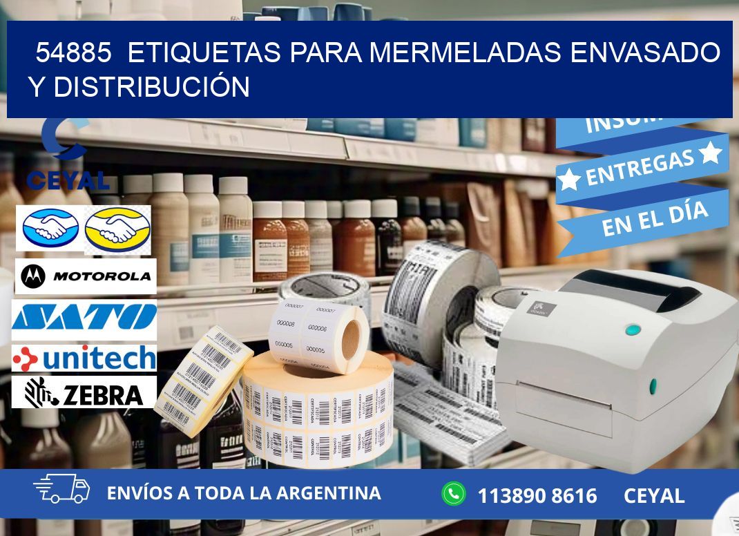54885  ETIQUETAS PARA MERMELADAS ENVASADO Y DISTRIBUCIÓN