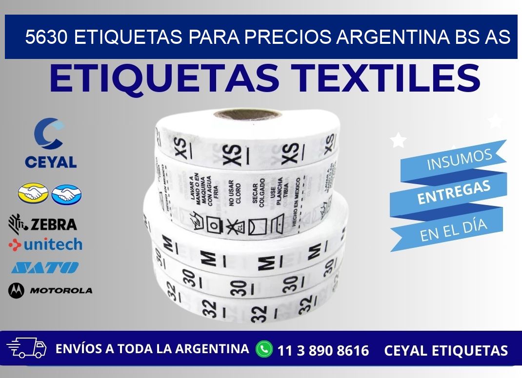 5630 ETIQUETAS PARA PRECIOS ARGENTINA BS AS