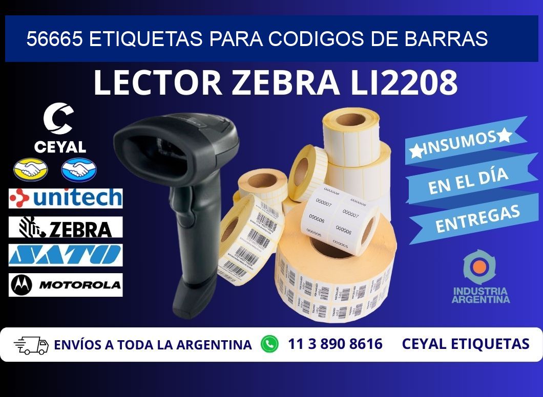 56665 ETIQUETAS PARA CODIGOS DE BARRAS