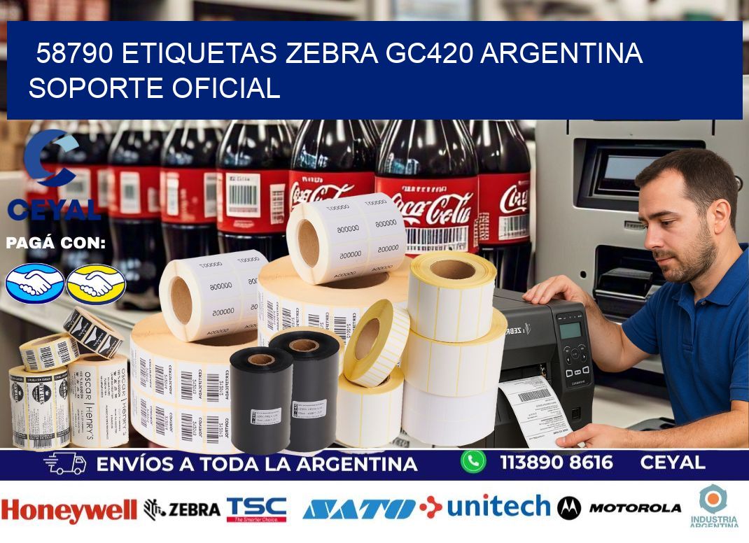 58790 etiquetas zebra gc420 argentina SOPORTE OFICIAL