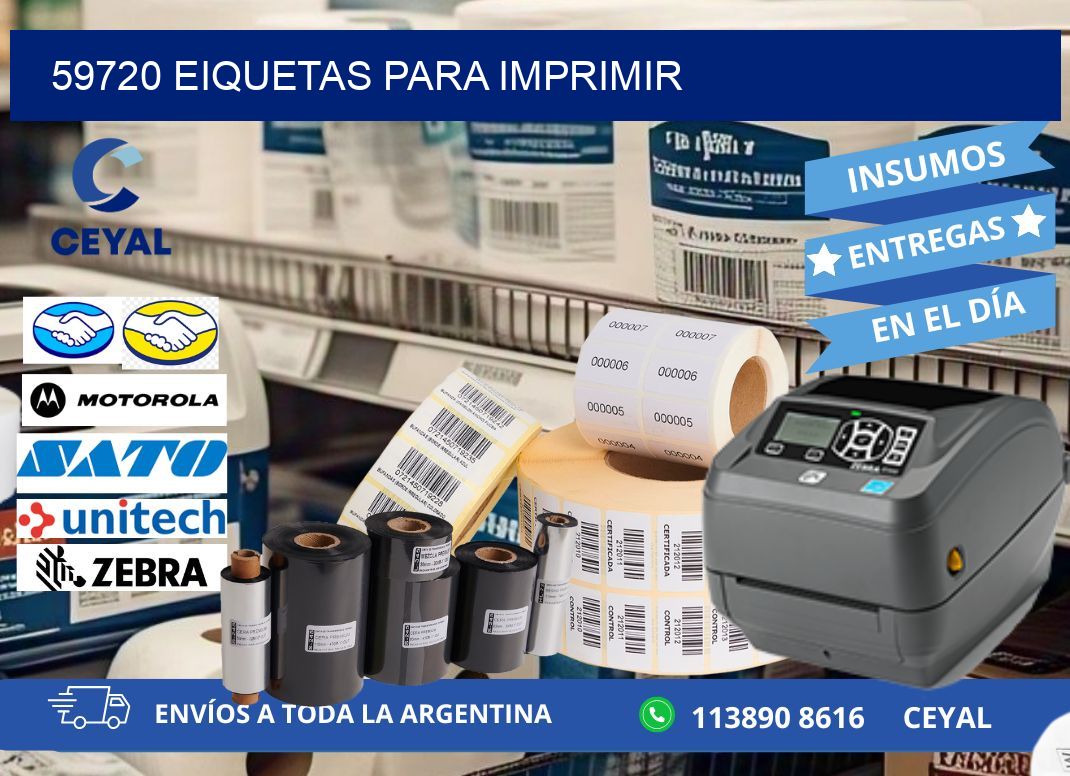 59720 EIQUETAS PARA IMPRIMIR