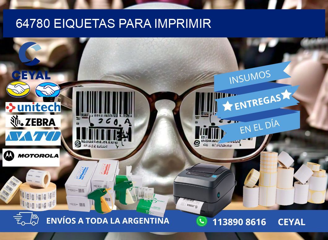 64780 EIQUETAS PARA IMPRIMIR