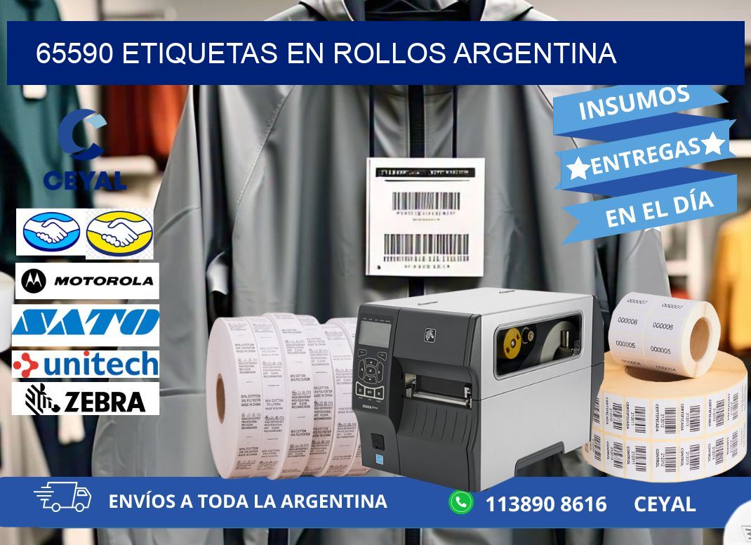65590 ETIQUETAS EN ROLLOS ARGENTINA