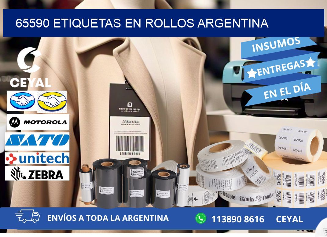 65590 ETIQUETAS EN ROLLOS ARGENTINA