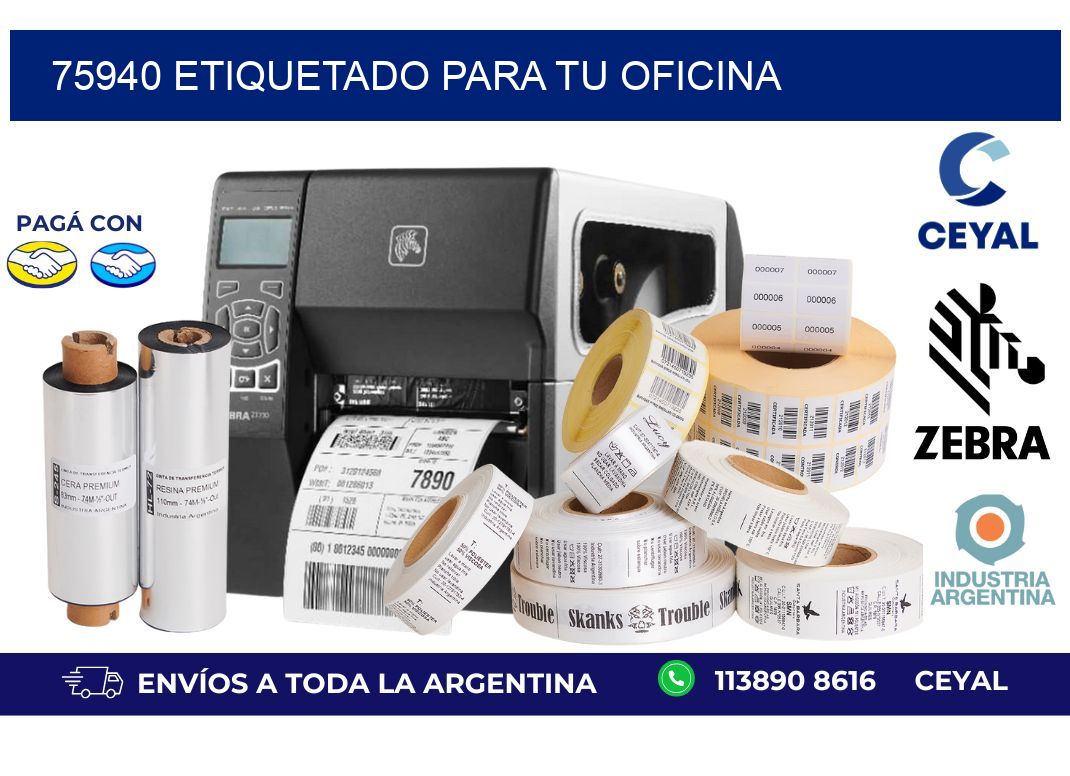 75940 ETIQUETADO PARA TU OFICINA