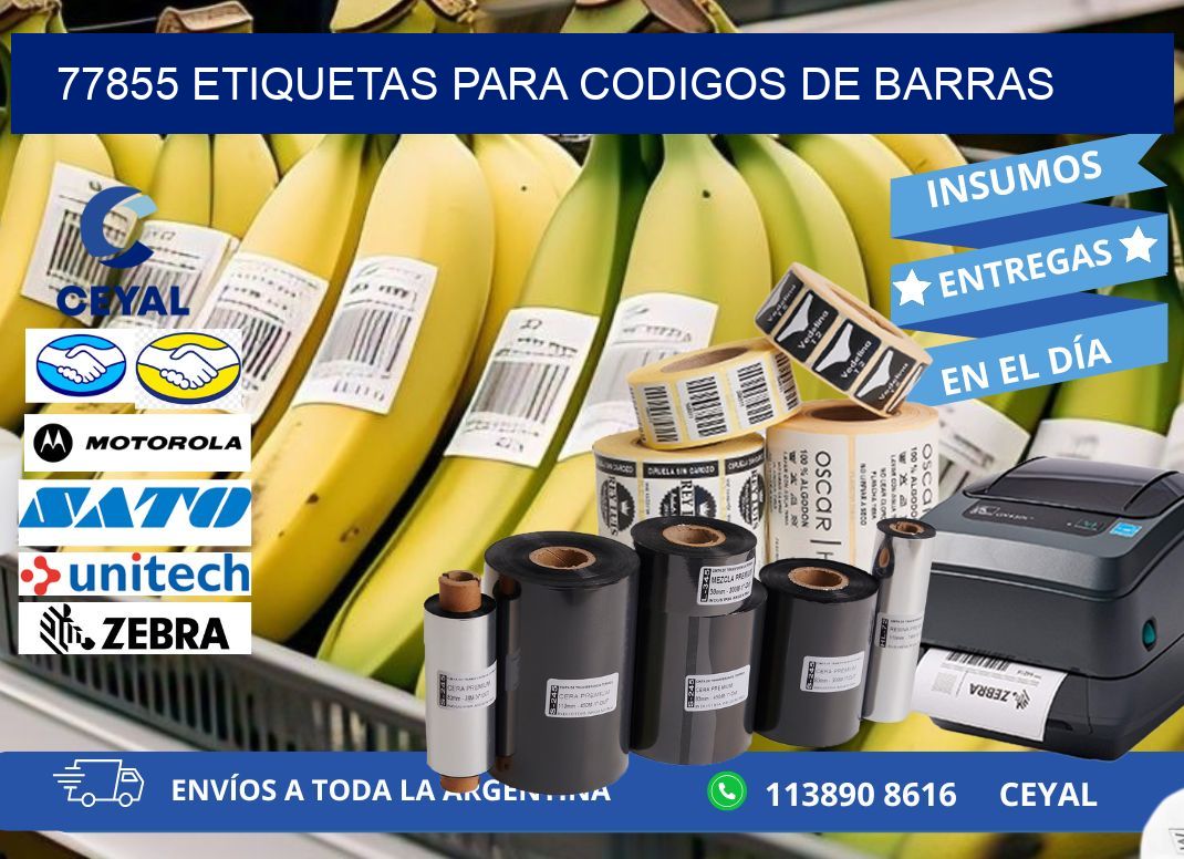 77855 ETIQUETAS PARA CODIGOS DE BARRAS