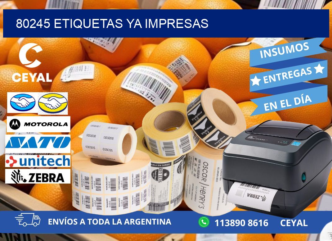 80245 ETIQUETAS YA IMPRESAS
