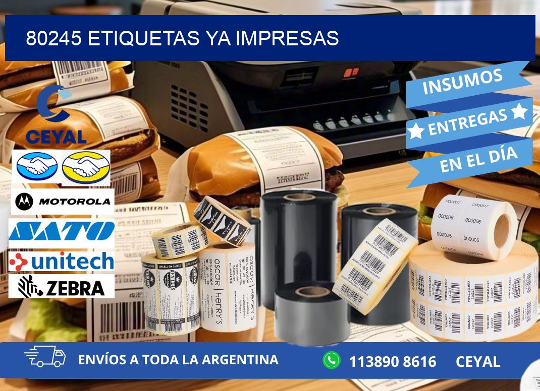 80245 ETIQUETAS YA IMPRESAS