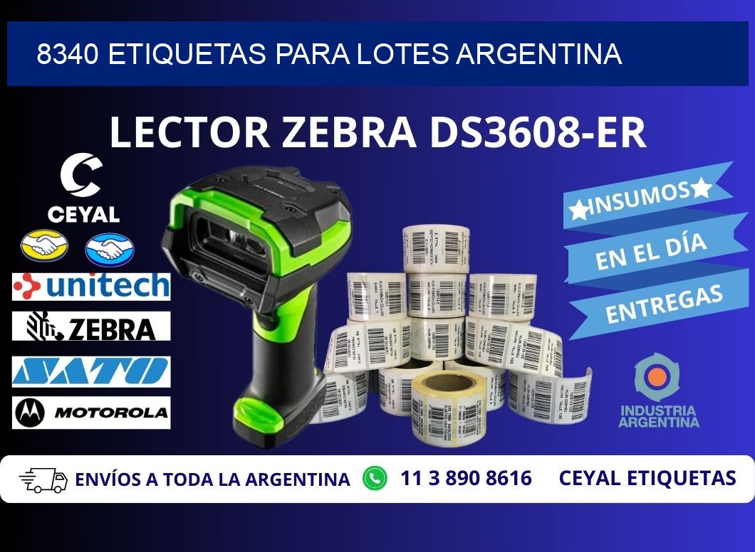 8340 ETIQUETAS PARA LOTES ARGENTINA