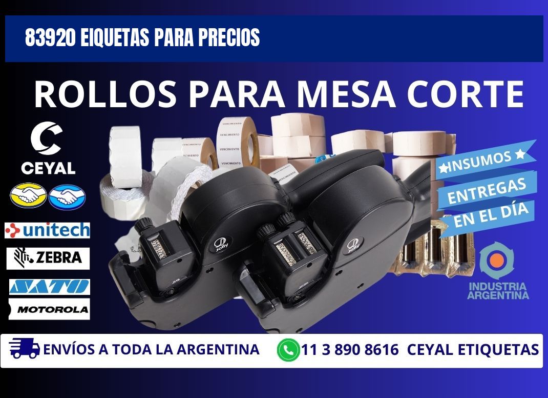 83920 EIQUETAS PARA PRECIOS