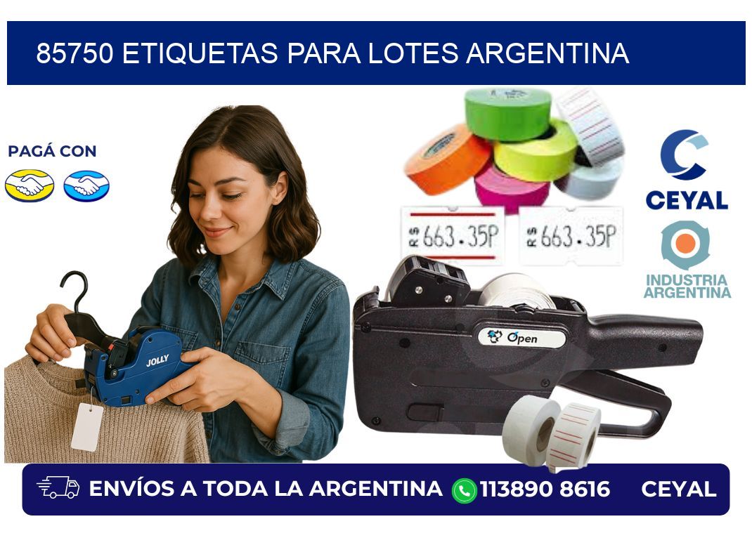 85750 ETIQUETAS PARA LOTES ARGENTINA