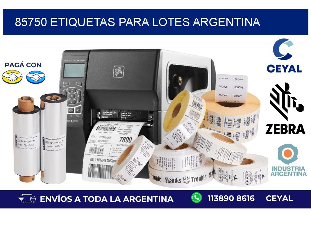 85750 ETIQUETAS PARA LOTES ARGENTINA