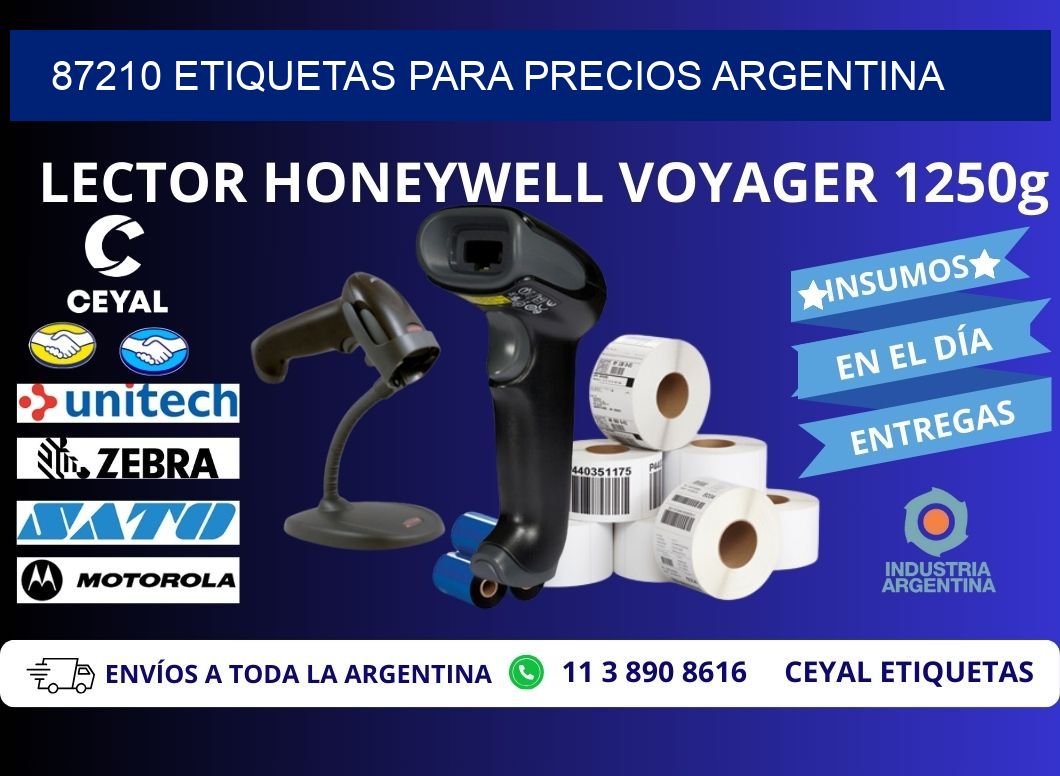 87210 ETIQUETAS PARA PRECIOS ARGENTINA