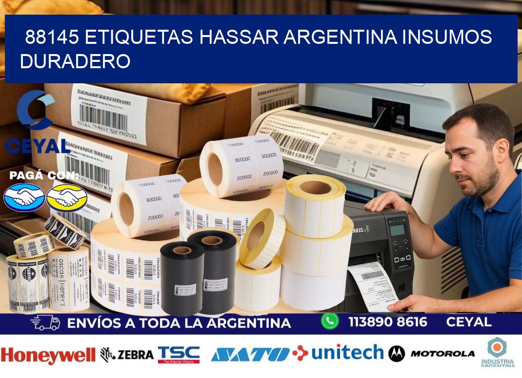 88145 etiquetas hassar argentina INSUMOS DURADERO