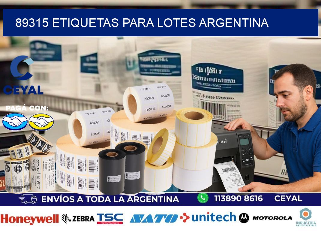 89315 ETIQUETAS PARA LOTES ARGENTINA