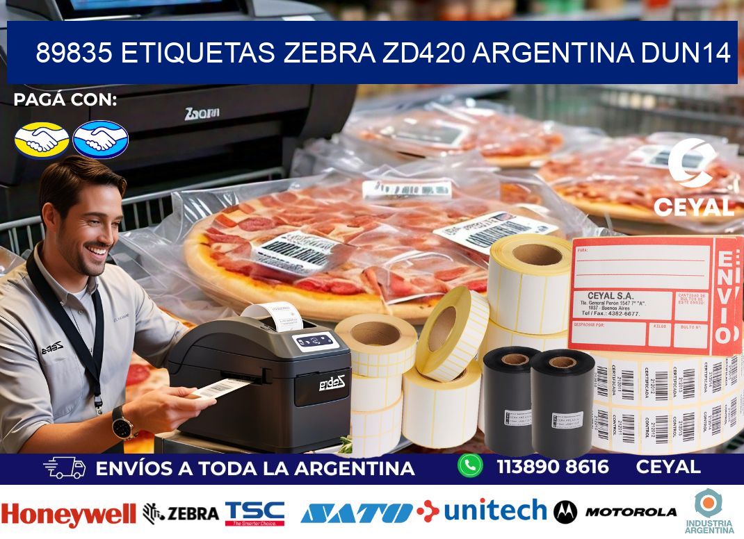 89835 etiquetas zebra zd420 argentina DUN14